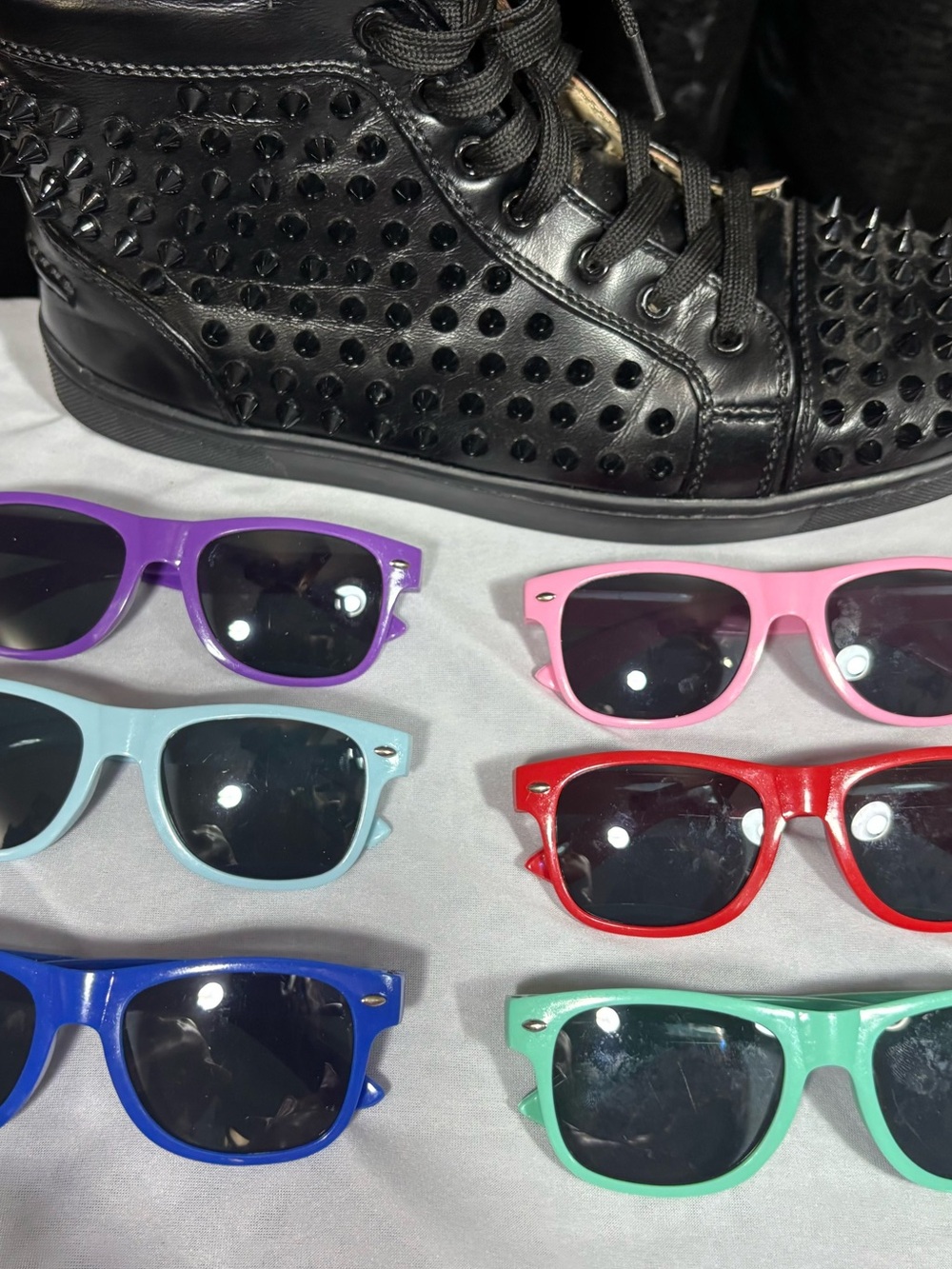 Kids Wayfarer Sunglasses Pack - Purple, Pink, Light Blue, Red, Royal Blue, Mint